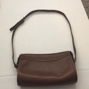 Brown leather vintage coach shoulder purse